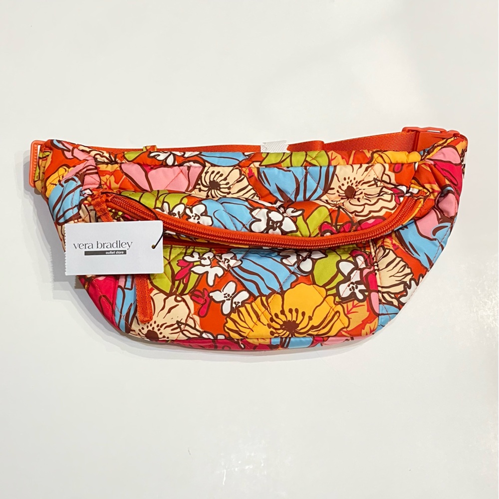 VERA BRADLEY Large Belt Bag Fanny Pack - Midday Garden - Hippie Floral - NWT